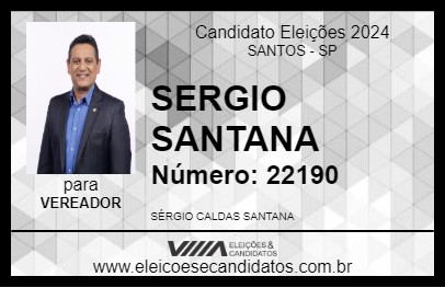 Candidato SERGIO SANTANA 2024 - SANTOS - Eleições