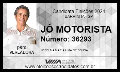 Candidato JÔ MOTORISTA 2024 - BARRINHA - Eleições