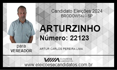 Candidato ARTURZINHO 2024 - BRODOWSKI - Eleições