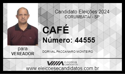 Candidato CAFÉ 2024 - CORUMBATAÍ - Eleições