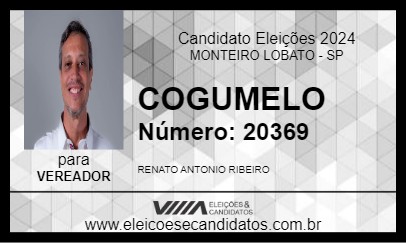 Candidato COGUMELO 2024 - MONTEIRO LOBATO - Eleições