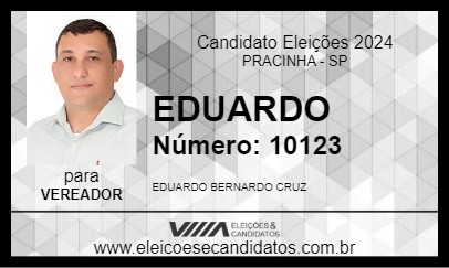 Candidato EDUARDO 2024 - PRACINHA - Eleições