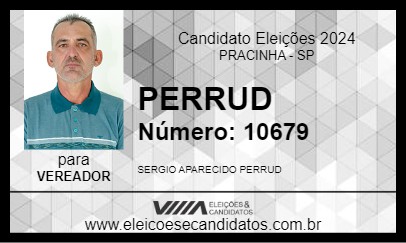 Candidato PERRUD 2024 - PRACINHA - Eleições