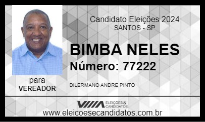 Candidato BIMBA 2024 - SANTOS - Eleições