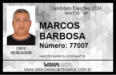 Candidato MARCOS BARBOSA 2024 - SANTOS - Eleições