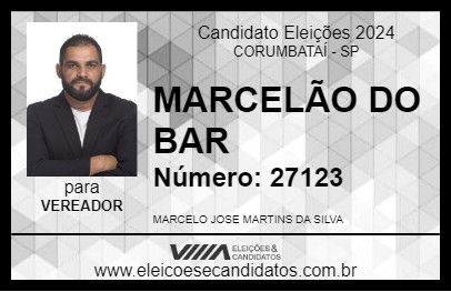 Candidato MARCELÃO DO BAR 2024 - CORUMBATAÍ - Eleições