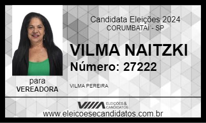 Candidato VILMA NAITZKI 2024 - CORUMBATAÍ - Eleições