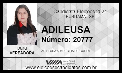 Candidato ADILEUSA 2024 - BURITAMA - Eleições