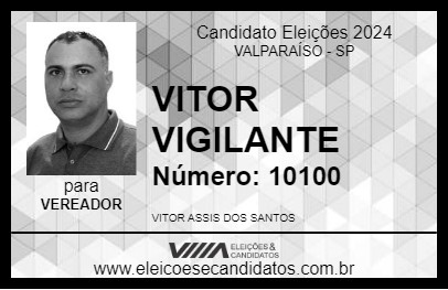 Candidato VITOR VIGILANTE 2024 - VALPARAÍSO - Eleições