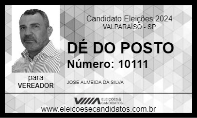 Candidato DÉ DO POSTO 2024 - VALPARAÍSO - Eleições