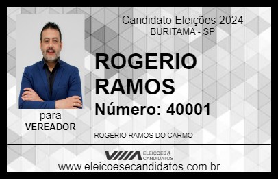 Candidato ROGERIO RAMOS 2024 - BURITAMA - Eleições