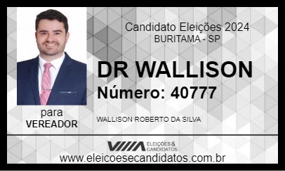 Candidato DR WALLISON 2024 - BURITAMA - Eleições