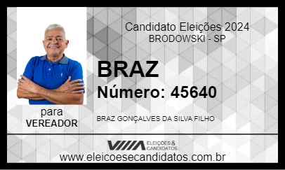 Candidato BRAZ 2024 - BRODOWSKI - Eleições