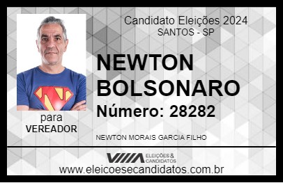 Candidato NEWTON GARCIA 2024 - SANTOS - Eleições