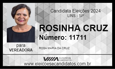 Candidato ROSINHA CRUZ 2024 - LINS - Eleições