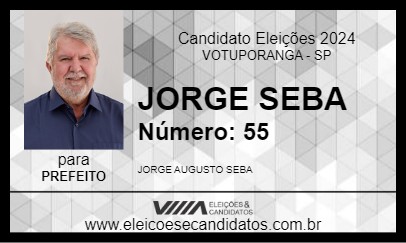 Candidato JORGE SEBA 2024 - VOTUPORANGA - Eleições