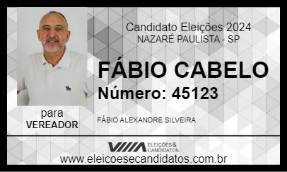 Candidato FÁBIO CABELO 2024 - NAZARÉ PAULISTA - Eleições