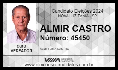 Candidato ALMIR CASTRO 2024 - NOVA LUZITÂNIA - Eleições