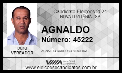 Candidato AGNALDO 2024 - NOVA LUZITÂNIA - Eleições