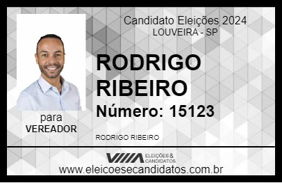 Candidato RODRIGO RIBEIRO 2024 - LOUVEIRA - Eleições