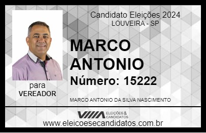 Candidato MARCO ANTONIO 2024 - LOUVEIRA - Eleições