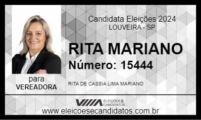 Candidato RITA MARIANO 2024 - LOUVEIRA - Eleições