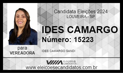 Candidato IDES CAMARGO 2024 - LOUVEIRA - Eleições