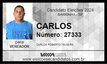 Candidato CARLOS 2024 - BARRINHA - Eleições