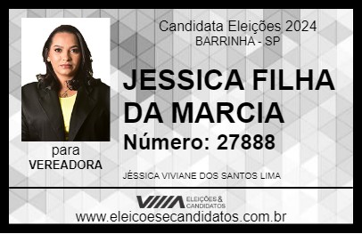 Candidato JESSICA FILHA DA MARCIA 2024 - BARRINHA - Eleições