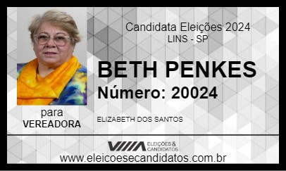 Candidato BETH PENKES 2024 - LINS - Eleições