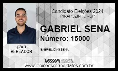 Candidato GABRIEL SENA 2024 - PIRAPOZINHO - Eleições