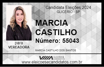 Candidato MARCIA CASTILHO 2024 - GLICÉRIO - Eleições