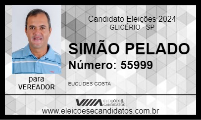 Candidato SIMÃO PELADO 2024 - GLICÉRIO - Eleições