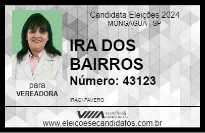 Candidato IRA DOS BAIRROS 2024 - MONGAGUÁ - Eleições