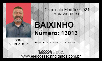 Candidato BAIXINHO 2024 - MONGAGUÁ - Eleições