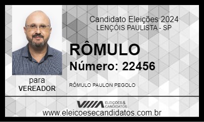 Candidato RÔMULO 2024 - LENÇÓIS PAULISTA - Eleições