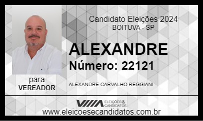 Candidato ALEXANDRE 2024 - BOITUVA - Eleições