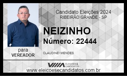 Candidato NEIZINHO 2024 - RIBEIRÃO GRANDE - Eleições