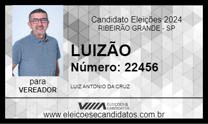 Candidato LUIZÃO 2024 - RIBEIRÃO GRANDE - Eleições