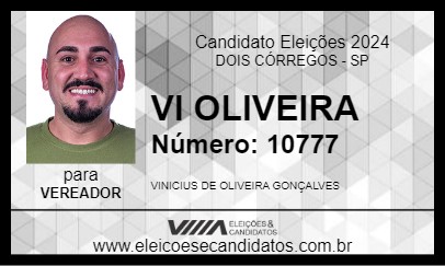 Candidato VI OLIVEIRA 2024 - DOIS CÓRREGOS - Eleições