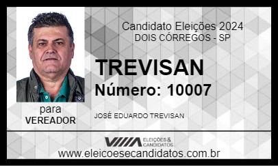 Candidato TREVISAN 2024 - DOIS CÓRREGOS - Eleições