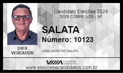 Candidato SALATA 2024 - DOIS CÓRREGOS - Eleições