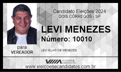 Candidato LEVI MENEZES 2024 - DOIS CÓRREGOS - Eleições