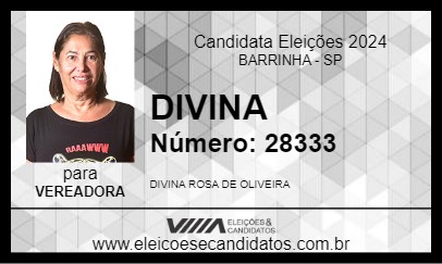 Candidato DIVINA 2024 - BARRINHA - Eleições