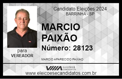 Candidato MARCIO PAIXÃO 2024 - BARRINHA - Eleições