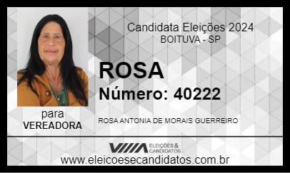 Candidato ROSA 2024 - BOITUVA - Eleições