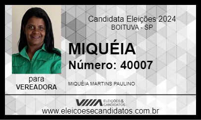 Candidato MIQUÉIA 2024 - BOITUVA - Eleições