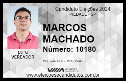 Candidato MARCOS MACHADO 2024 - PIEDADE - Eleições