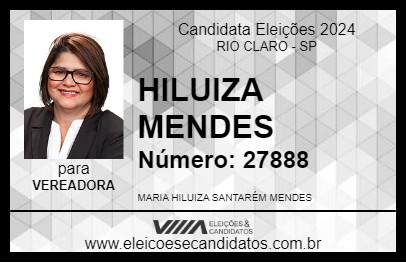 Candidato HILUIZA MENDES 2024 - RIO CLARO - Eleições