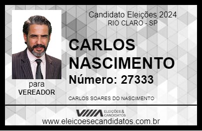 Candidato CARLOS NASCIMENTO 2024 - RIO CLARO - Eleições